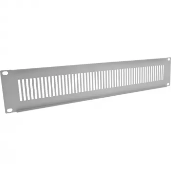 InLine 19 inch blindplaat geperforeerd, 2U, RAL 7035 grijs
