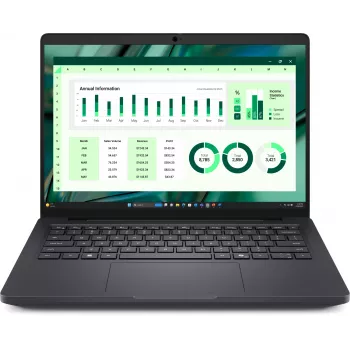 DELL Pro Max 14 MC14250 Intel Core Ultra 7 265H mobiel workstation 35,6 cm (14 inch) Full HD+ 32 GB LPDDR5x-SDRAM 1 TB SSD NVIDIA RTX PRO 500 zwart-wit Wi-Fi 7 (802.11be) Windows 11 Pro Duits zwart