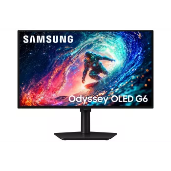 Samsung 27 inch Odyssey OLED G61SH QHD 240Hz gaming-monitor, 68,6 cm (27 inch), 2560 x 1440 pixel, Quad HD, OLED, 0,03 ms, zwart