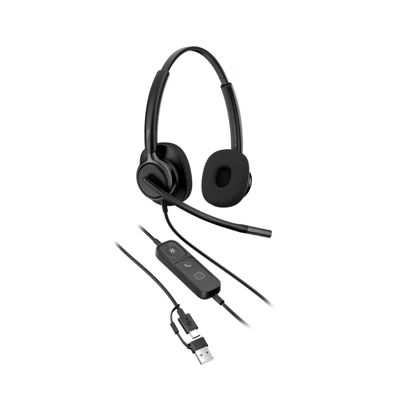 Bedrade stereo-headset HP Poly Mission 425 Classic USB, over-ear, 126 g