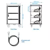 Ewent EW1701 wagen/kast voor draagbare apparaten draagbare apparatenkast zwart, grijs