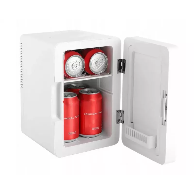 Minikoelkast met LED-make-upspiegel Elle ESDAF01WHEU 6 L wit
