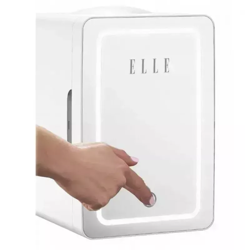 Minikoelkast met LED-make-upspiegel Elle ESDAF01WHEU 6 L wit