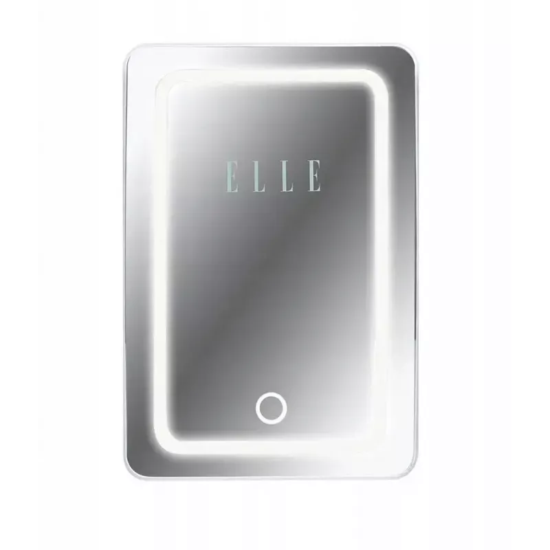 Minikoelkast met LED-make-upspiegel Elle ESDAF01WHEU 6 L wit