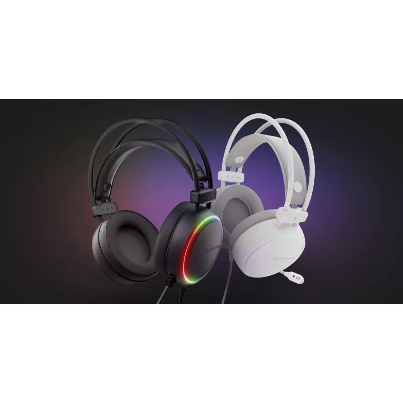 Headset Genesis NSG-2307 bedrade gaming-koptelefoon, over-ear, 20–20000 Hz, 2,2 m kabel, zwart