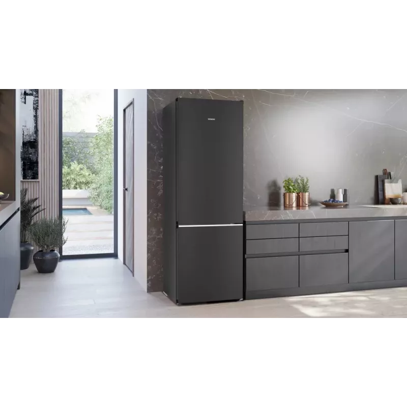 Siemens iQ500 KG49N4XAF koel-vriescombinatie vrijstaand 440 L zwart