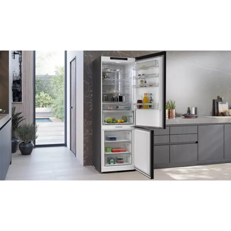 Siemens iQ500 KG49N4XAF koel-vriescombinatie vrijstaand 440 L zwart