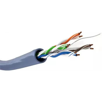 Netwerkkabel GOOBAY 96096 Cat6a U/UTP op rol, 100 m, blauw