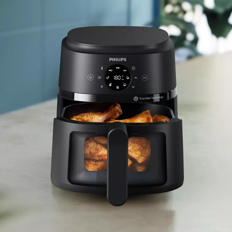 Philips 2000 serie NA220/00 friteuse enkel 4,2 L losstaand 1500 W heteluchtfriteuse zwart