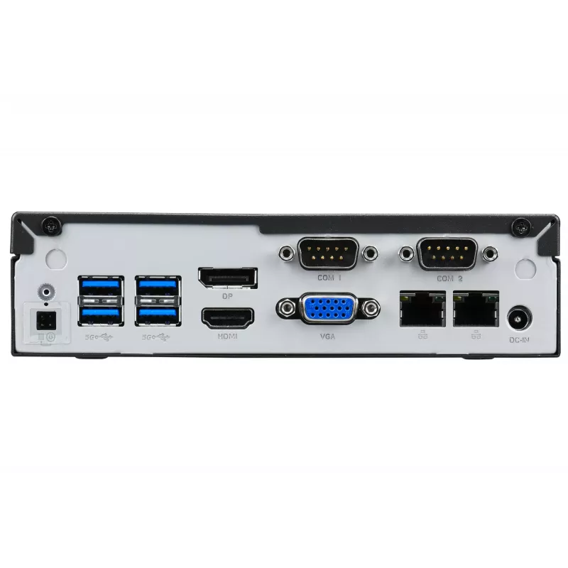 Shuttle XPC slanke barebone DL40N, Intel N150, 1x DDR5, 2x LAN (2x 2,5Gbit), 2xCOM,1xHDMI,1xDP, 1x VGA, ventilatorloos, 24/7 continu gebruik