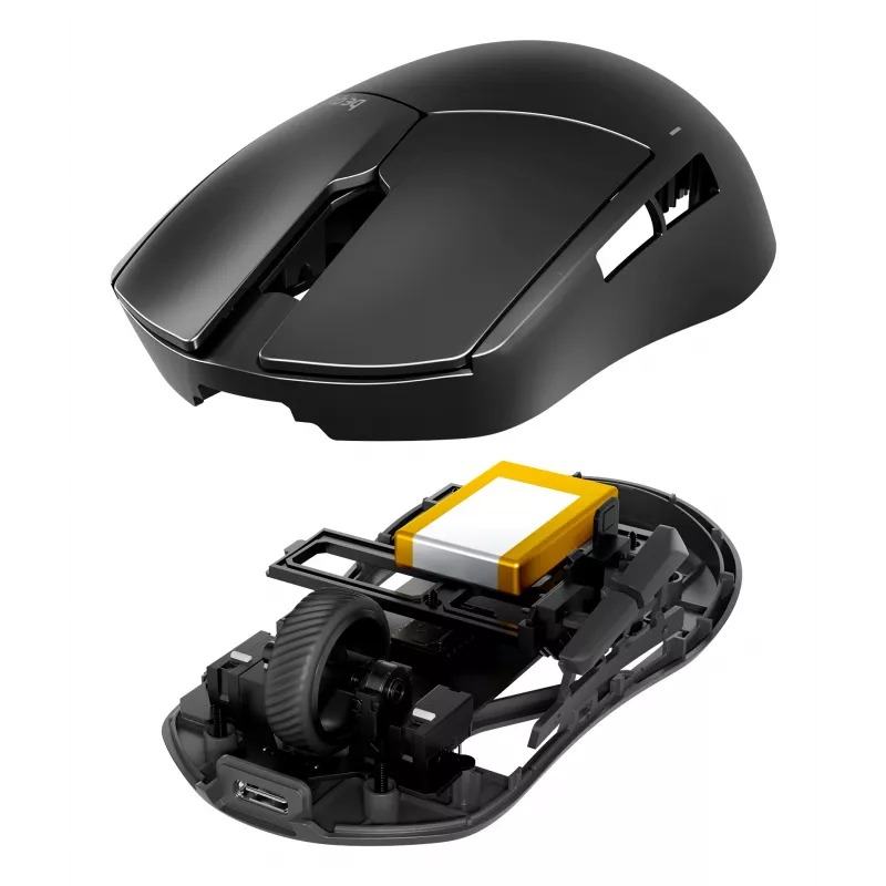 be quiet Dark Perk | Sym muis gaming rechtshandig RF draadloos + USB Type-C optisch 32000 DPI