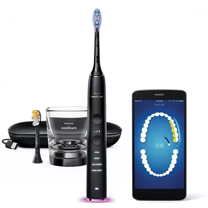 Philips Sonicare DiamondClean Smart DiamondClean Smart HX9917/89 sonische tandenborstel + 2 opzetborstels en app