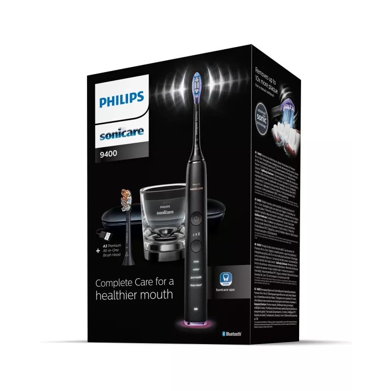 Philips Sonicare DiamondClean Smart DiamondClean Smart HX9917/89 sonische tandenborstel + 2 opzetborstels en app