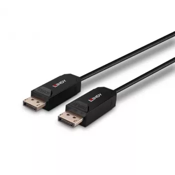 Lindy 30m Fibre Optic Hybrid DP 2.0 UHBR10 kabel, 30 m, DisplayPort, DisplayPort, stekker, stekker, 7680 x 4320 pixel