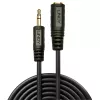 Lindy 2m Premium audio 3,5mm jack verlengkabel, 3,5mm, stekker, 3,5mm, bus, 2 m, zwart