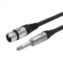 Vivolink PROAUDXLRFJACK6 audiokabel 6 m XLR 6,35 mm zwart