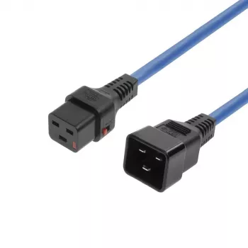 Netkabel MicroConnect MC-C19C20LOCK-1.5M-B — C19 naar C20 vergrendelbaar, 1,5 m