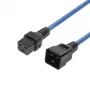 Netkabel MicroConnect MC-C19C20LOCK-1.5M-B — C19 naar C20 vergrendelbaar, 1,5 m