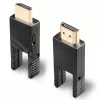 Lindy 40m glasvezel-hybride micro-HDMI-18G-kabel met afneembare HDMI- en DVI-aansluitingen