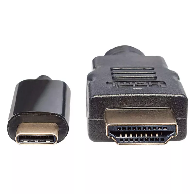 Manhattan USB-C naar HDMI-kabel, 4K@30Hz, 2 m, zwart, stekker naar stekker, drie jaar garantie