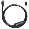 Manhattan USB-C naar HDMI-kabel, 4K@30Hz, 2 m, zwart, stekker naar stekker, drie jaar garantie
