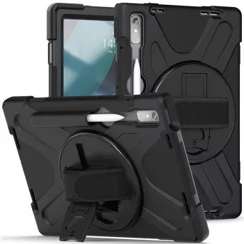 Tablet-hoes eSTUFF voor Lenovo Tab P11 Pro, polycarbonaat, voor 29,2 cm (11,5 inch) display, 2 standmodi, zwart