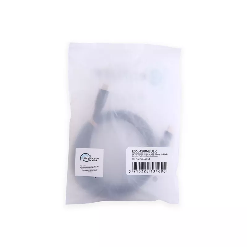 eSTUFF ES604280-BULK USB-kabel USB 2.0 2 m USB-C zwart