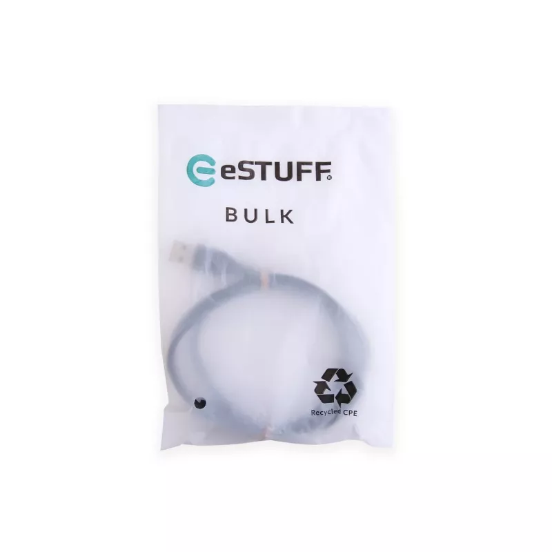 eSTUFF ES605180-BULK USB-kabel USB 2.0 1 m USB-C USB-A zwart