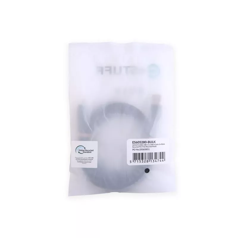 eSTUFF ES605280-BULK USB-kabel USB 2.0 2 m USB-C zwart