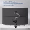 ACT monitorarm 49 inch Office Premium, gasveer, mastmontage, 2 monitoren