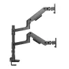 ACT monitorarm 49 inch Office Premium, gasveer, mastmontage, 2 monitoren