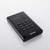 iStorage diskAshur PRO³ harde schijf 2TB | veilige draagbare harde schijf | FIPS 140-3 Level 3 conform | AES-XTS 256-bits hardwareversleuteling | PIN-beveiligd | besturingssysteem- en platformonafhankelijk | AVG, TAA conform | bescherming tegen brute force-aanvallen | stof- en waterbestendig
