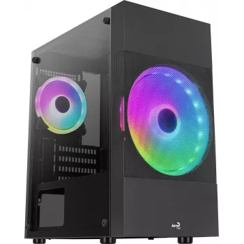PC-behuizing Aerocool Atomic Lite mini tower zwart