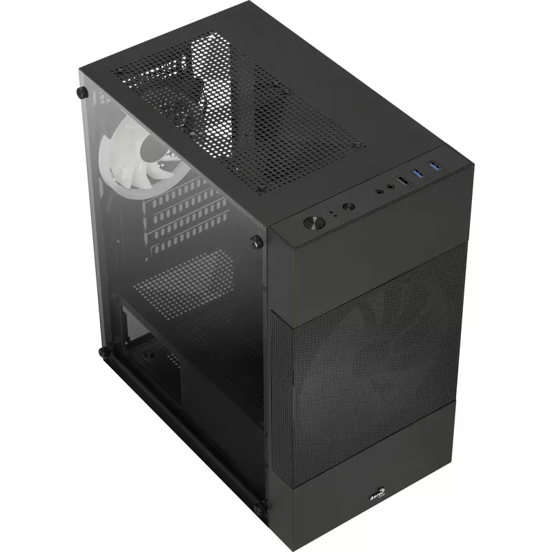 PC-behuizing Aerocool Atomic Lite mini tower zwart