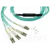 Glasvezelkabel BlueOptics MTP-4LC-M10M 10 m OM3 MTP naar 4×LC vollduplex