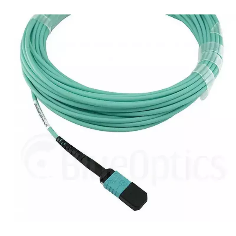 Glasvezelkabel BlueOptics OCTCABLE10M-SR 10 m OM3 MPO naar 4×LC aqua
