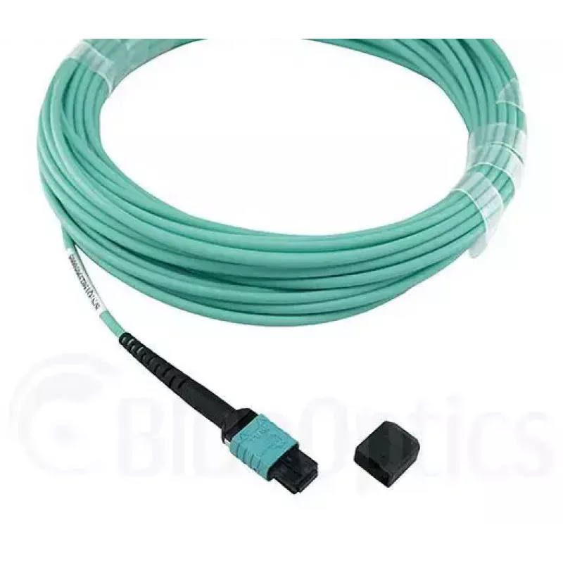 Glasvezelkabel BlueOptics OCTCABLE10M-SR 10 m OM3 MPO naar 4×LC aqua