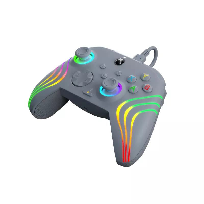 PDP Afterglow Wave grijs USB-gamepad analoog / digitaal pc, Xbox One, Xbox Series S, Xbox Series X