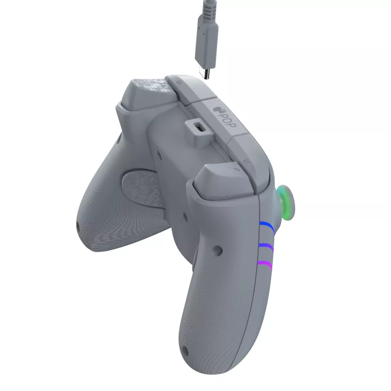 PDP Afterglow Wave grijs USB-gamepad analoog / digitaal pc, Xbox One, Xbox Series S, Xbox Series X