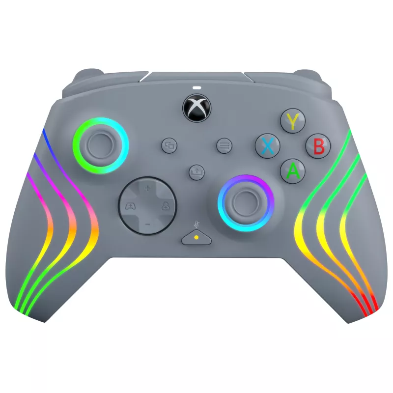 PDP Afterglow Wave grijs USB-gamepad analoog / digitaal pc, Xbox One, Xbox Series S, Xbox Series X