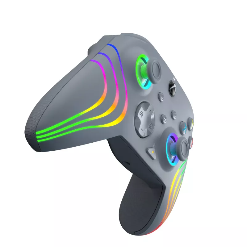 PDP Afterglow Wave grijs USB-gamepad analoog / digitaal pc, Xbox One, Xbox Series S, Xbox Series X
