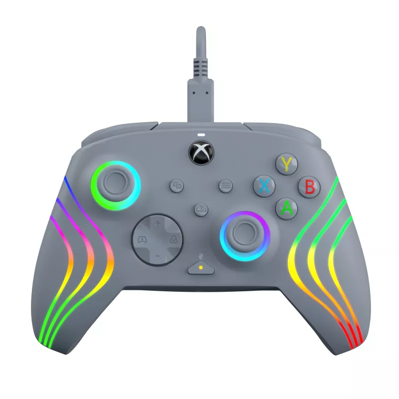 PDP Afterglow Wave grijs USB-gamepad analoog / digitaal pc, Xbox One, Xbox Series S, Xbox Series X