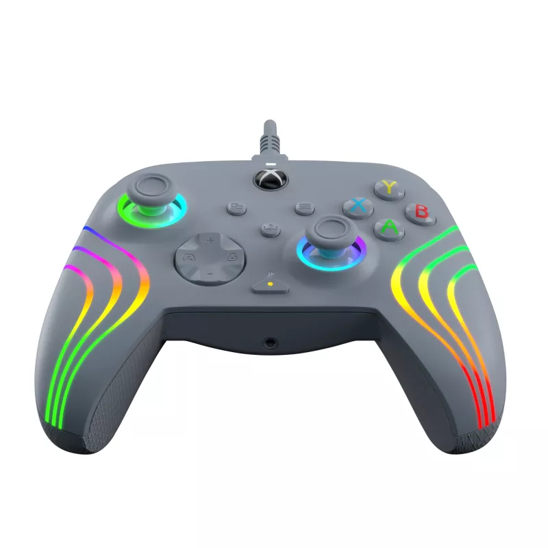 PDP Afterglow Wave grijs USB-gamepad analoog / digitaal pc, Xbox One, Xbox Series S, Xbox Series X