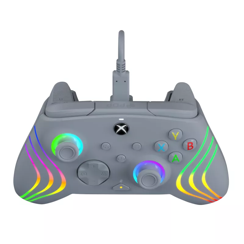 PDP Afterglow Wave grijs USB-gamepad analoog / digitaal pc, Xbox One, Xbox Series S, Xbox Series X