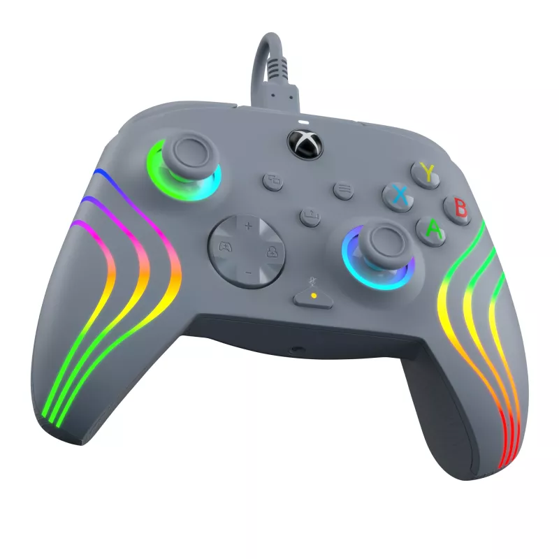 PDP Afterglow Wave grijs USB-gamepad analoog / digitaal pc, Xbox One, Xbox Series S, Xbox Series X