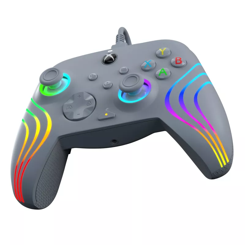 PDP Afterglow Wave grijs USB-gamepad analoog / digitaal pc, Xbox One, Xbox Series S, Xbox Series X