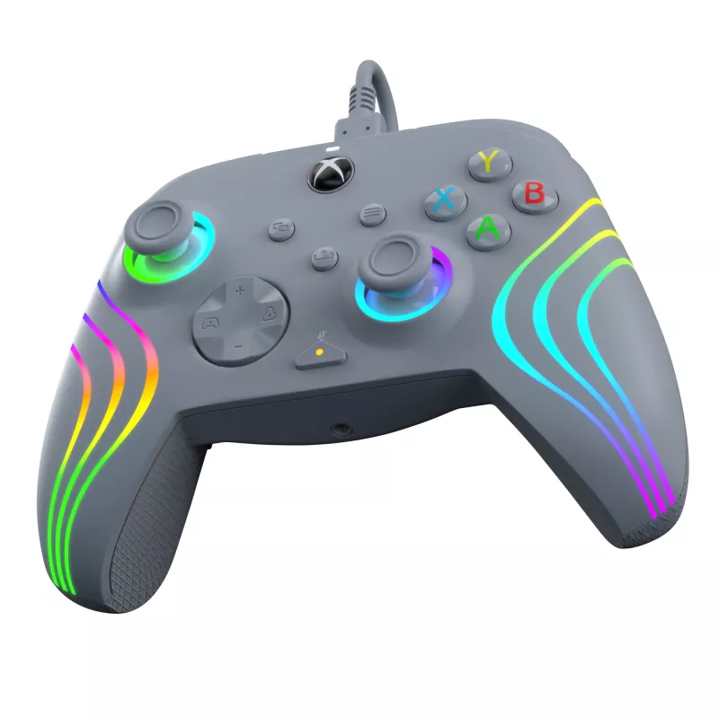 PDP Afterglow Wave grijs USB-gamepad analoog / digitaal pc, Xbox One, Xbox Series S, Xbox Series X