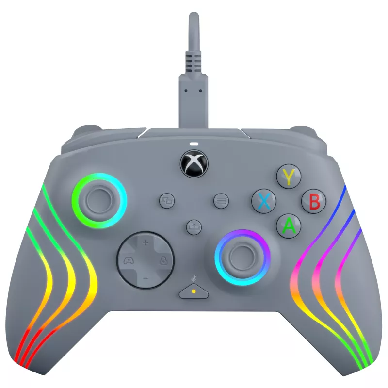 PDP Afterglow Wave grijs USB-gamepad analoog / digitaal pc, Xbox One, Xbox Series S, Xbox Series X