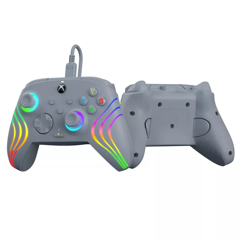 PDP Afterglow Wave grijs USB-gamepad analoog / digitaal pc, Xbox One, Xbox Series S, Xbox Series X
