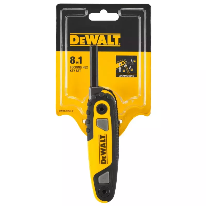 DeWalt DWHT0-70263 inbussleutelset in zakformaat, 8 st.